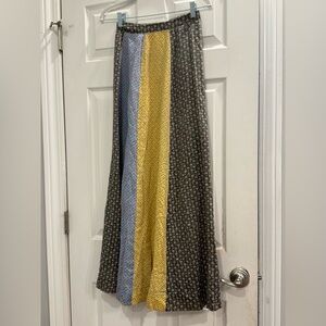 Vintage Floral Patchwork Maxi Skirt